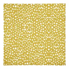 Yellow Painted Spots 10" x 10" Cotton Twill Napkin