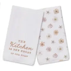 Heart Of The Home Tea Towel Set White