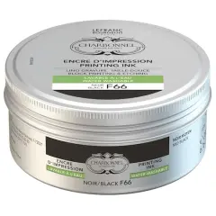 Charbonnel Printing Ink, 200mL Black F66