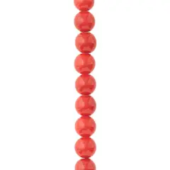 Red Ceramic Round Beads, 10mm by Bead Landing&trade;