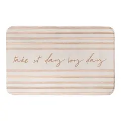 Rust Loose Lines 34" x 21" Bath Mat