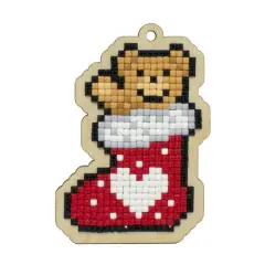 Wizardi Diamond Painting Kit Christmas Bear