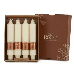 Root Candles 7" Unscented Timberline&trade; Collenette Taper Candles, 4ct. Ivory