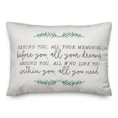 20" x 14" Memories Dreams Love Indoor/Outdoor Pillow