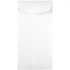 JAM Paper 3.5" x 6.5" White Coin Business Envelopes