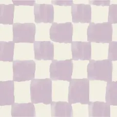 RoomMates Mr. Kate Tess Watercolor Soft Checker Peel & Stick Wallpaper Lavender