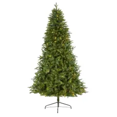 7ft. Pre-Lit New Hampshire Fir Artificial Christmas Tree, Clear LED Lights