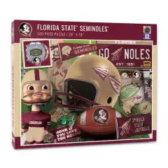 College Team Retro Series 500 Piece Puzzle Florida State Seminoles