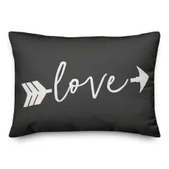Love Arrow Throw Pillow