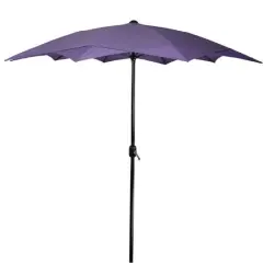 8.85ft. Outdoor Patio Lotus Umbrella Purple