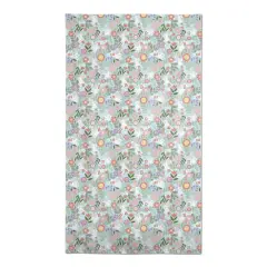 Pastel Bunny Floral Pattern 58" x 102" Tablecloth