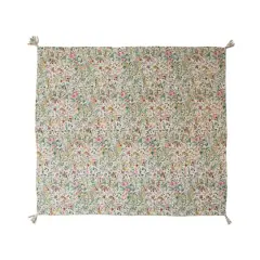 Hello Honey&reg; Quilted Floral Cotton Throw with Tassels