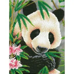 Diamond Dotz&reg; Intermediate Panda Prince Diamond Painting Kit