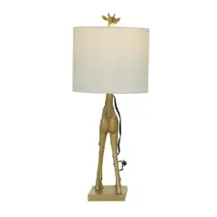 23" Gold Eclectic Accent Lamp