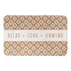 Relax Soak Unwind 34" x 21" Bath Mat