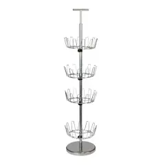 Household Essentials 4-Tier Revolving Shoe Tree