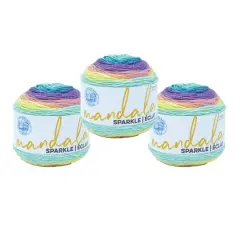 3 Pack Lion Brand&reg; Mandala&reg; Sparkle Yarn Serpens