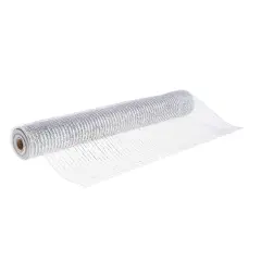 21" x 30ft. Mesh Ribbon by Celebrate It&reg; Occasions&trade; Silver