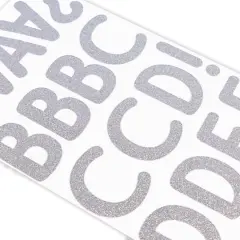 2.25" Silver Glitter Alphabet Stickers by Recollections&trade; 