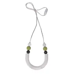 THE PENCIL GRIP Silicone U Tube Style Teething Necklace