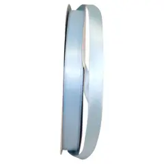 JAM Paper 5/8" x 100yd. Double Face Satin Ribbon Light Blue
