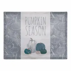 Pumpkins Blue Poly Twill Placemat
