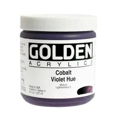 Golden&reg; Historical Heavy Body Acrylic 8oz. Cobalt Violet Hue
