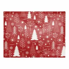 Winter Tree Pattern Poly Twill Placemat