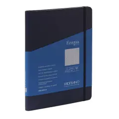 Fabriano&reg; Ecoqua Plus Dotted A5 Hidden Spiral-Bound Notebook Navy