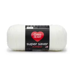 Red Heart&reg; Super Saver&reg; Solid Jumbo Yarn, 14oz. Soft White