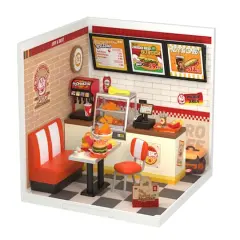 Rolife&reg; Super Creator Yum Yum Burgers DIY Miniature Kit