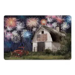 Painted Barn Fireworks Floor Mat, 18" x 27"