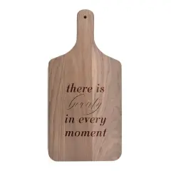 17" Beauty in Every Moment Walnut Paddle Cutting Board