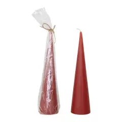 Hello Honey&reg; 10" Holly Berry Red Unscented Tree Shaped Candle