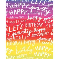 JAM Paper Bold Birthday Design Tissue Paper, 12ct.
