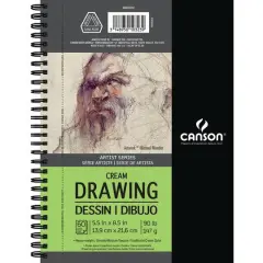 Canson&reg; Artist Series Wire Bound Cream Drawing Pad