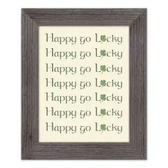 Happy Go Lucky Framed Print Western Gray