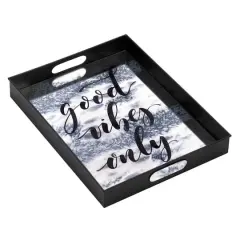 18" Nikki Chu South Beach Good Vibes Mirror Tray