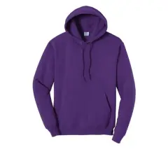 Port & Company&reg; Darks Core Fleece Pullover Hooded Sweatshirt Team Purple
