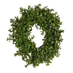 Hello Honey&reg; 13" Green Boxwood Wreath