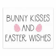 Bunny Kisses and Easter Wishes Tabletop Canvas