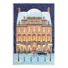 Stupell Industries Winter Hotel Christmas Festival Wall Plaque Art