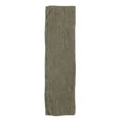 Hello Honey&reg; 108" Stonewashed Linen Table Runner Olive Green