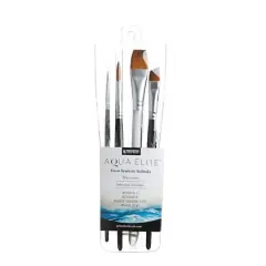 Princeton&trade; Elite Synthetic Kolinsky Sable 4 Piece Brush Set