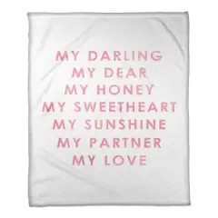 My Darling My Love Throw Blanket