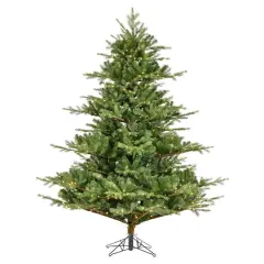 6.5ft. Pre-Lit Sherwood Fir Artificial Christmas Tree, Warm White LED Lights