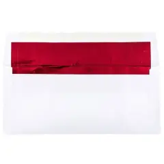 JAM Paper 4" x 9.5" Foil Lined Business Envelopes, 50ct.