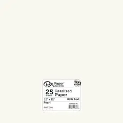 PA Paper&trade; Accents 12" x 12" 80lb. Pearlized Paper, 25 Sheets
