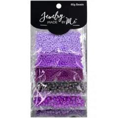 Jewelry Made By Me&trade; Shades of Purple Round Beads