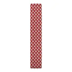 Sailboats Indoor/Outdoor Table Runner White on Red